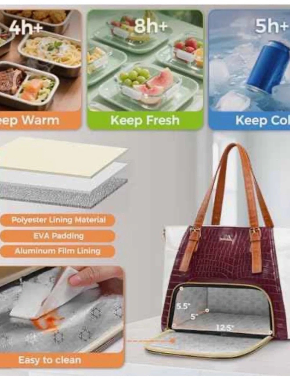 Laptop Bag with Lunch Compartment